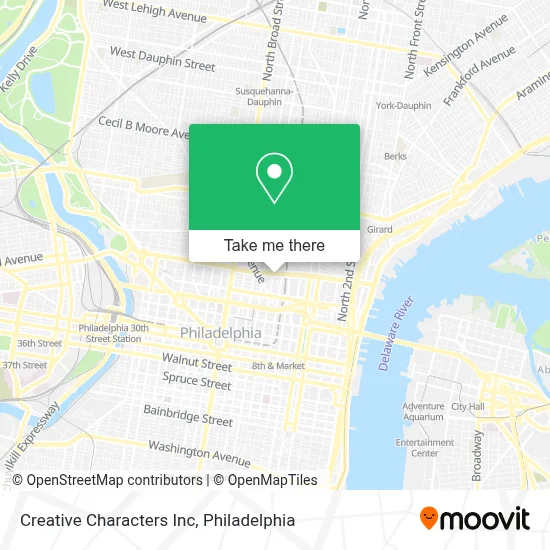 Creative Characters Inc map