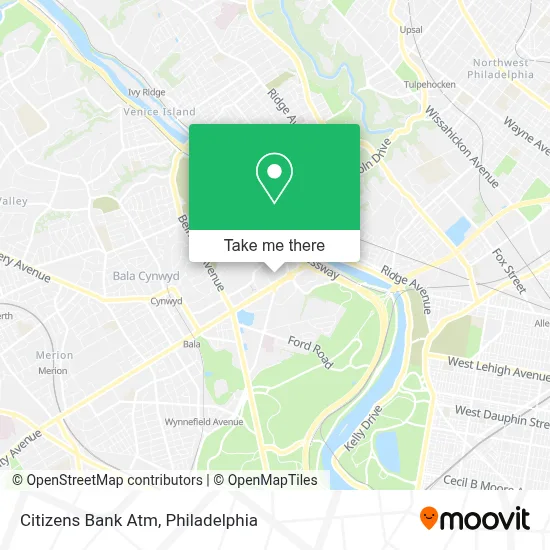 Citizens Bank Atm map