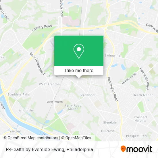 R-Health by Everside Ewing map