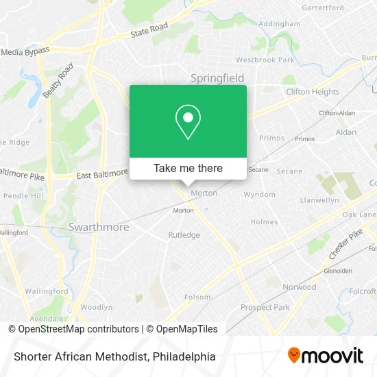 Shorter African Methodist map