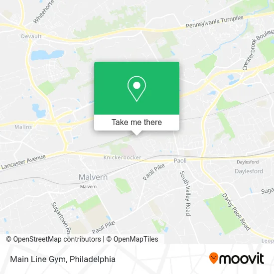 Main Line Gym map