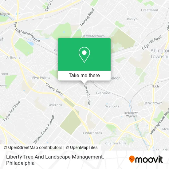 Liberty Tree And Landscape Management map