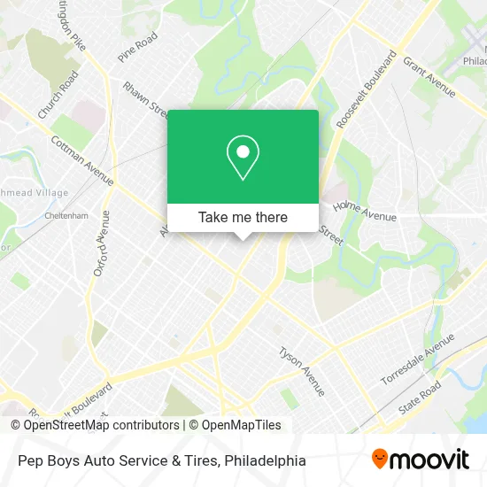Pep Boys Auto Service & Tires map