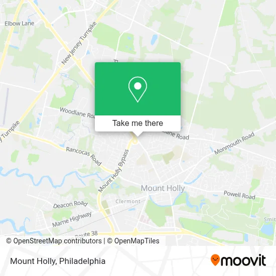 Mount Holly map