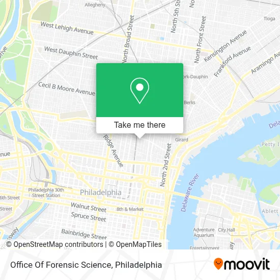 Office Of Forensic Science map