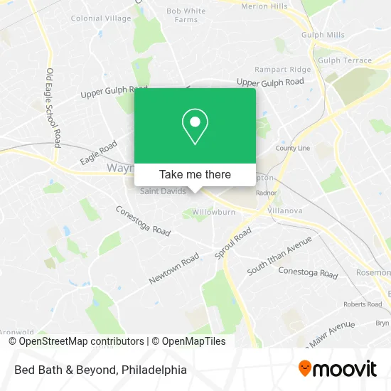Bed Bath & Beyond map
