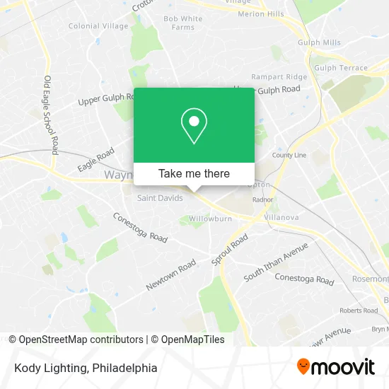 Kody Lighting map