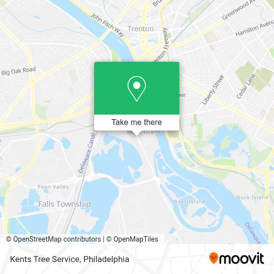 Kents Tree Service map