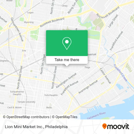 Lion Mini Market Inc. map