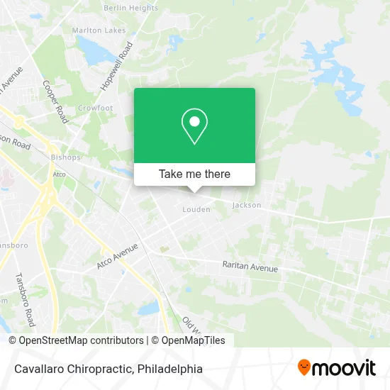 Cavallaro Chiropractic map