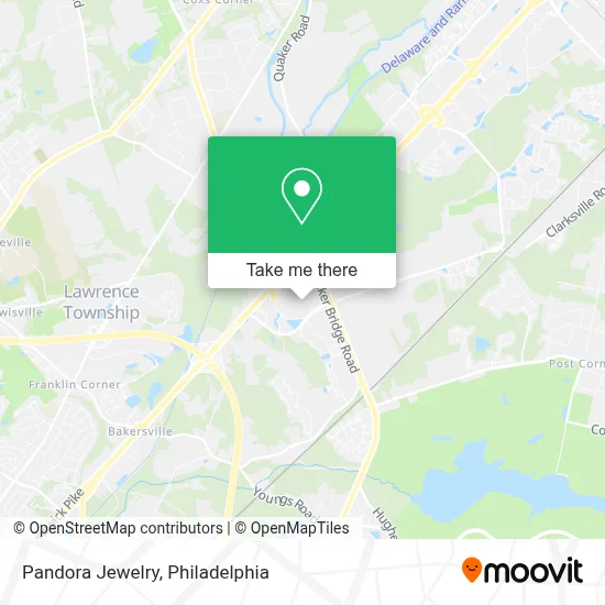 Pandora Jewelry map