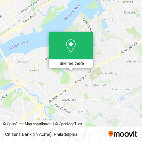 Citizens Bank (In Acme) map