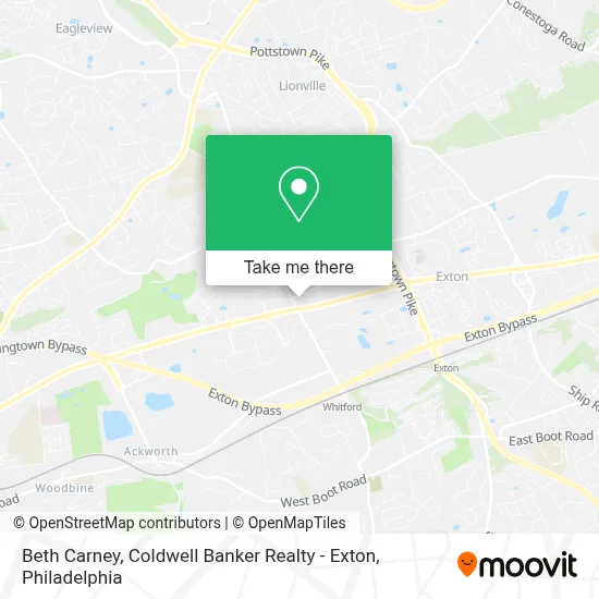 Beth Carney, Coldwell Banker Realty - Exton map