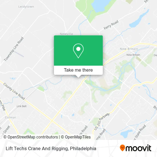 Lift Techs Crane And Rigging map