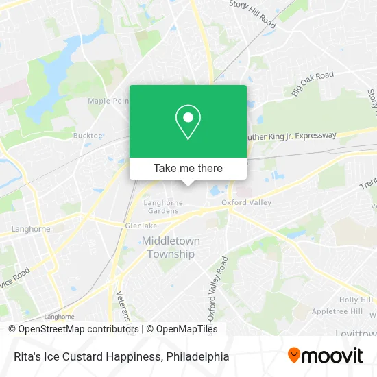 Rita's Ice Custard Happiness map