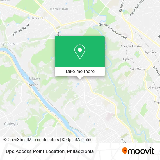 Ups Access Point Location map