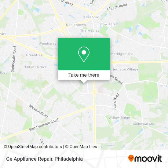 Ge Appliance Repair map