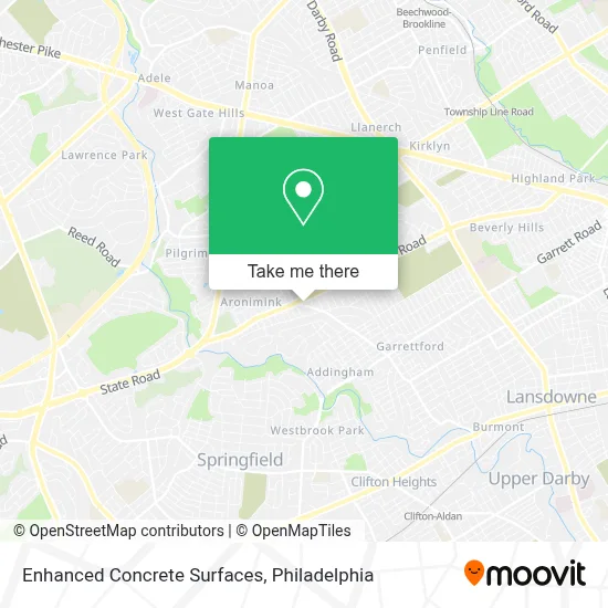 Enhanced Concrete Surfaces map