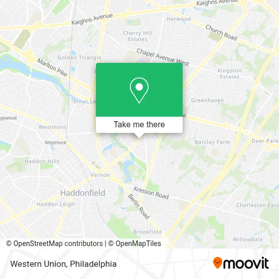 Western Union map
