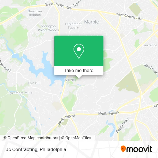 Jc Contracting map