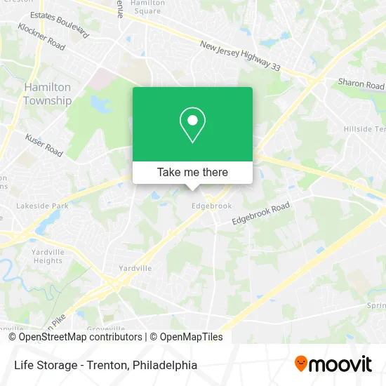Life Storage - Trenton map