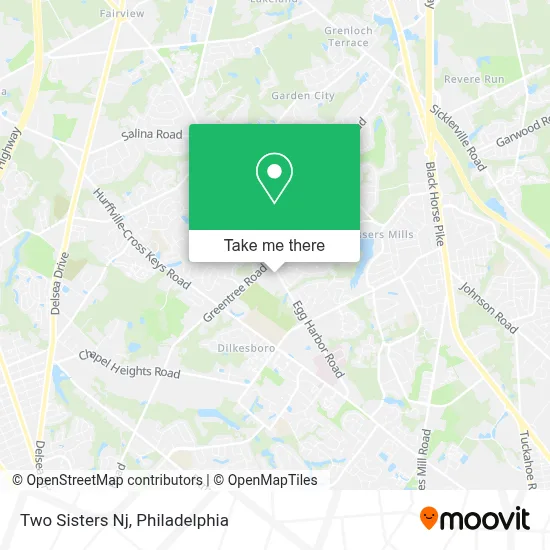 Two Sisters Nj map