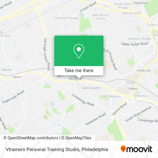 Vtrainers Personal Training Studio map