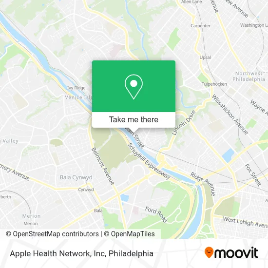 Apple Health Network, Inc map