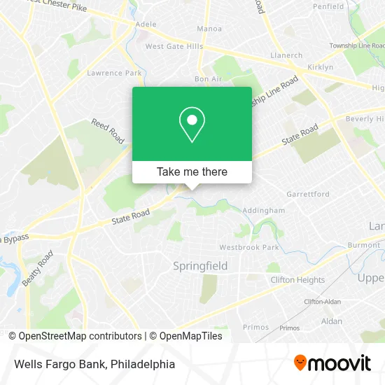 Wells Fargo Bank map