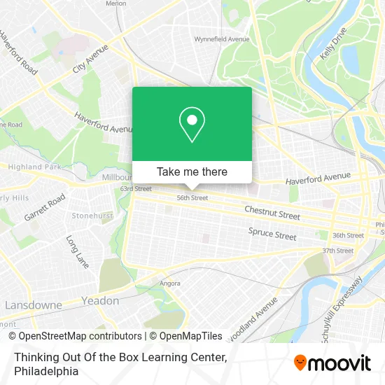 Thinking Out Of the Box Learning Center map