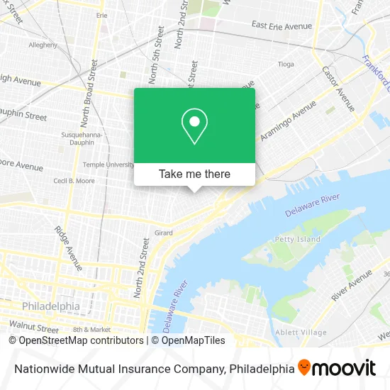 Nationwide Mutual Insurance Company map