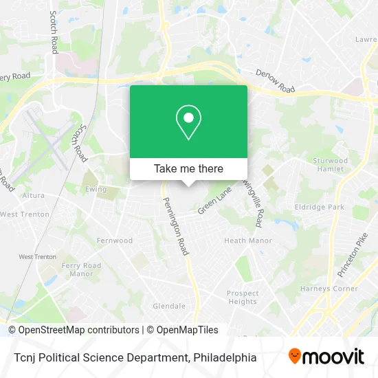 Tcnj Political Science Department map