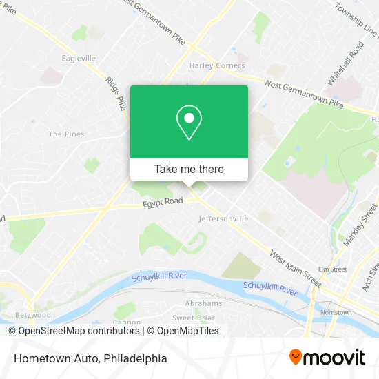 Hometown Auto map