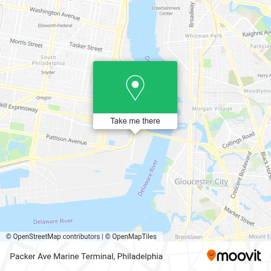 Packer Ave Marine Terminal map
