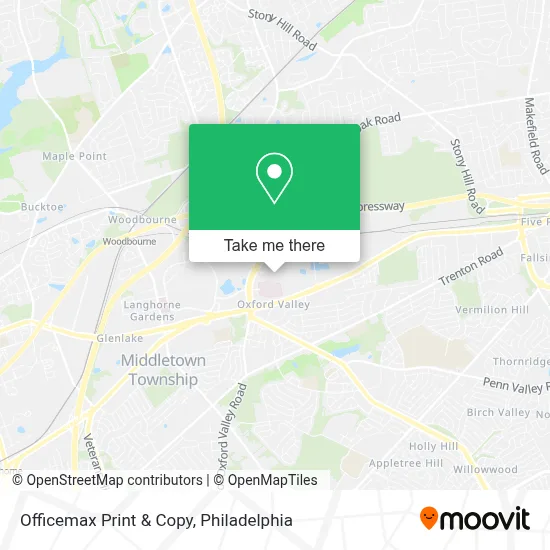 Officemax Print & Copy map