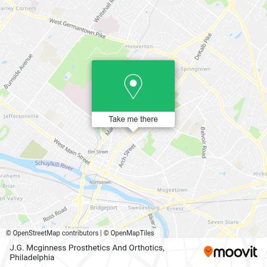 J.G. Mcginness Prosthetics And Orthotics map