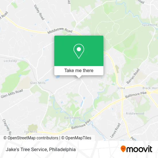 Jake's Tree Service map