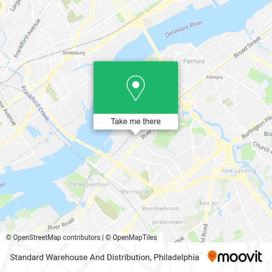 Standard Warehouse And Distribution map