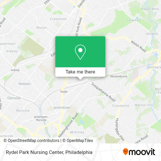 Rydel Park Nursing Center map