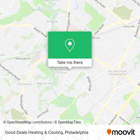 Good Deals Heating & Cooling map