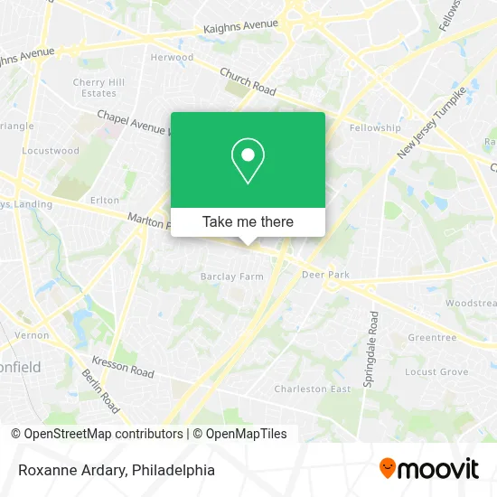 Roxanne Ardary map