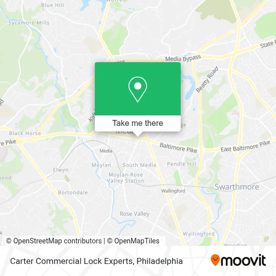 Carter Commercial Lock Experts map