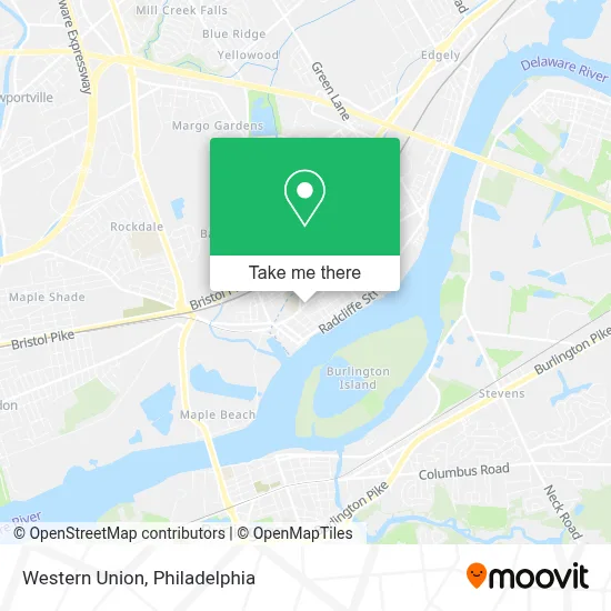 Western Union map