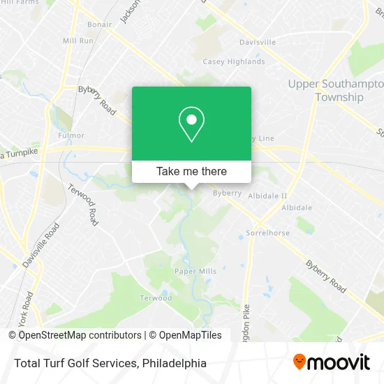 Total Turf Golf Services map
