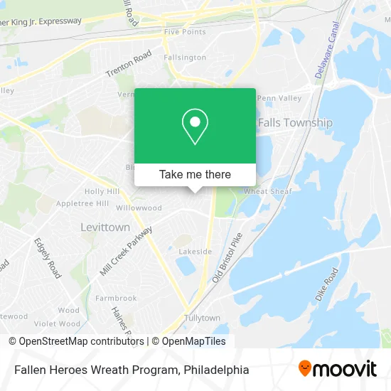 Fallen Heroes Wreath Program map