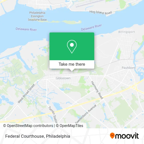 Federal Courthouse map