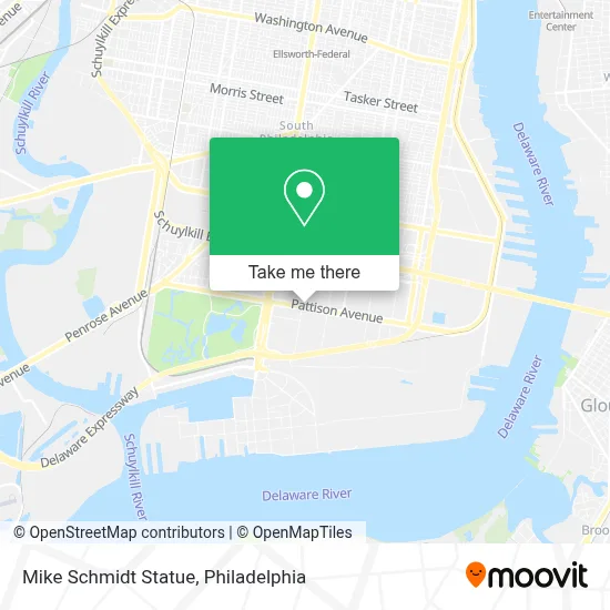 Mike Schmidt Statue map