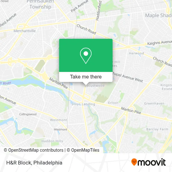 H&R Block map