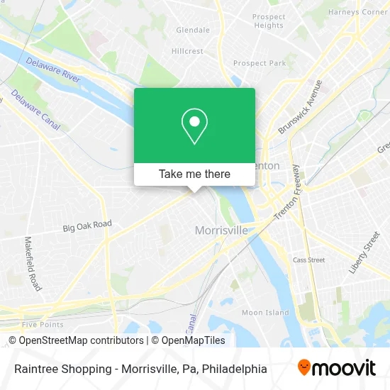 Raintree Shopping - Morrisville, Pa map