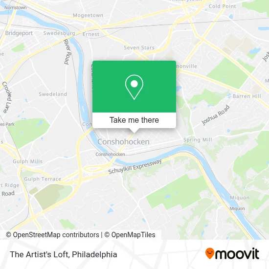 The Artist's Loft map